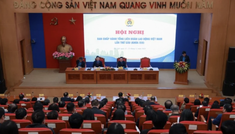 Hội nghị Ban Chấp hành Tổng Liên đoàn Lao động Việt Nam lần thứ 6 (Khóa XIII) (Ảnh: T.L). Hội nghị Ban Chấp hành Tổng Liên đoàn Lao động Việt Nam lần thứ 6 (Khóa XIII) (Ảnh: T.L).