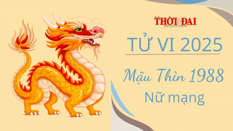 Tử vi năm 2025 tuổi Mậu Thìn 1988 nữ mạng: Nhiều cơ hội mới mở ra Tử vi năm 2025 tuổi Mậu Thìn 1988 nữ mạng: Nhiều cơ hội mới mở ra