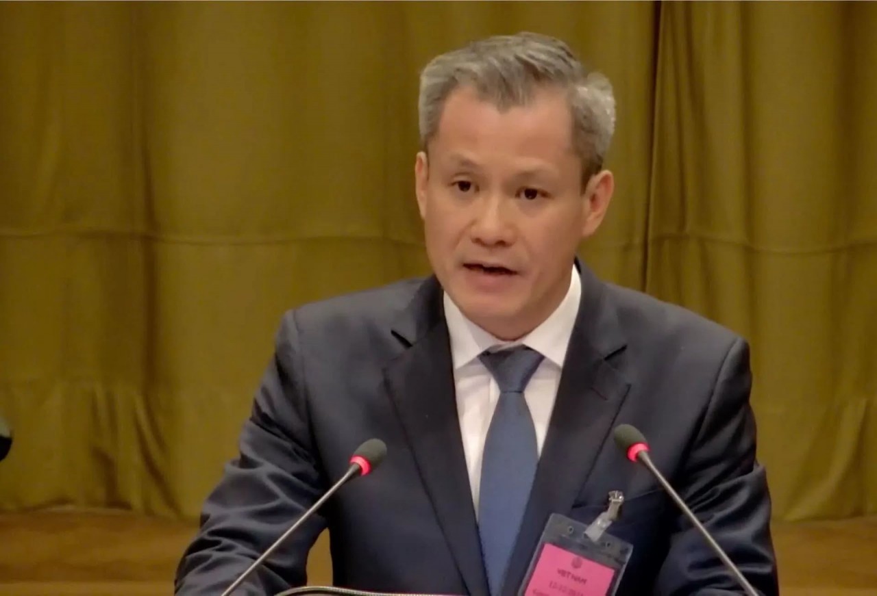 Nguyen Dang Thang, Director of the Department of Law and International Treaties, Ministry of Foreign Affairs Nguyen Dang Thang spoke. Nguyen Dang Thang, Director of the Department of Law and International Treaties, Ministry of Foreign Affairs Nguyen Dang Thang spoke.