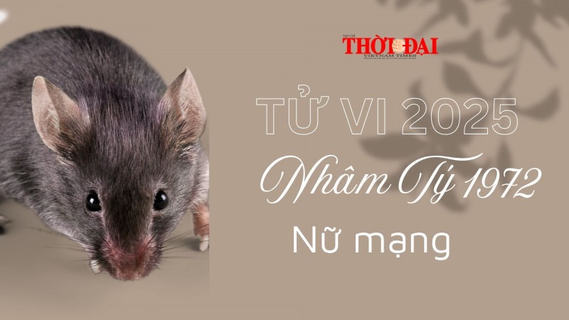 Tử vi năm 2025 tuổi Nhâm Tý 1972 nữ mạng: Sức khỏe, gia đạo, công danh sự nghiệp Tử vi năm 2025 tuổi Nhâm Tý 1972 nữ mạng: Sức khỏe, gia đạo, công danh sự nghiệp