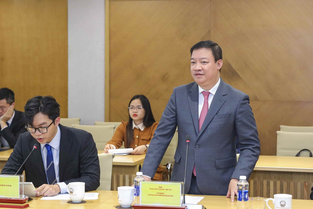 Vice President of the Viet Nam Union of Friendship Organizations Nguyen Ngoc Hung (Photo: Dinh Hoa). Vice President of the Viet Nam Union of Friendship Organizations Nguyen Ngoc Hung (Photo: Dinh Hoa).