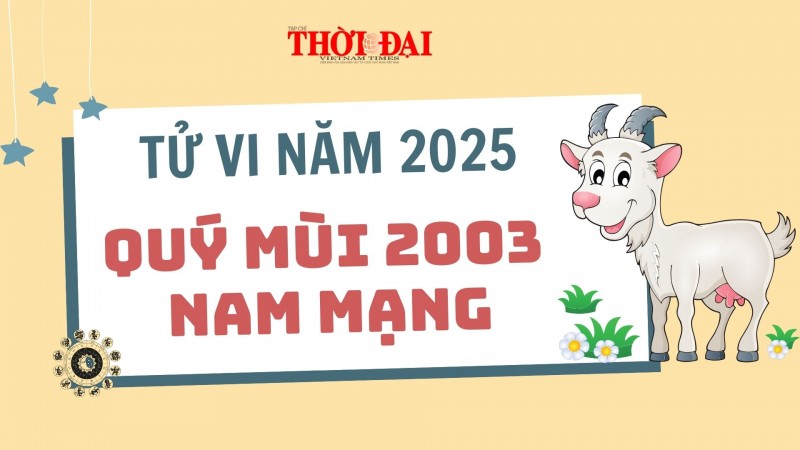 Tử vi năm 2025 tuổi Quý Mùi 2003 nam mạng: Xuất hiện nhiều cơ hội phát triển Tử vi năm 2025 tuổi Quý Mùi 2003 nam mạng: Xuất hiện nhiều cơ hội phát triển