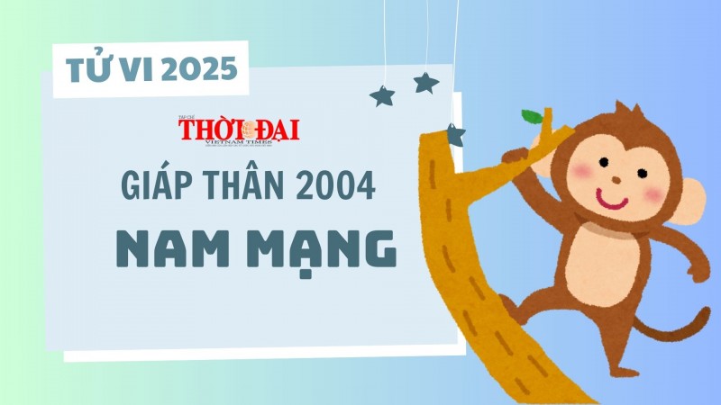 Tử vi năm 2025 tuổi Giáp Thân 2004 nam mạng: Công danh sự nghiệp đối mặt nhiều khó khăn Tử vi năm 2025 tuổi Giáp Thân 2004 nam mạng: Công danh sự nghiệp đối mặt nhiều khó khăn