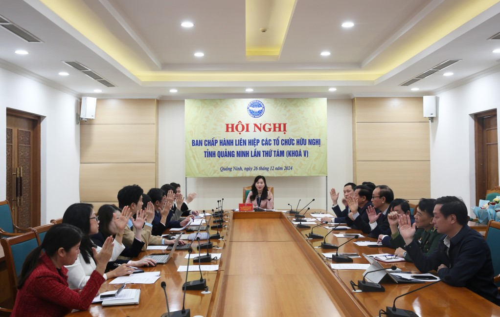 Hội nghị BCH Liên hiệp các tổ chức hữu nghị tỉnh Quảng Ninh lần thứ tám, khoá V, nhiệm kỳ 2020 - 2025 Hội nghị BCH Liên hiệp các tổ chức hữu nghị tỉnh Quảng Ninh lần thứ tám, khoá V, nhiệm kỳ 2020 - 2025