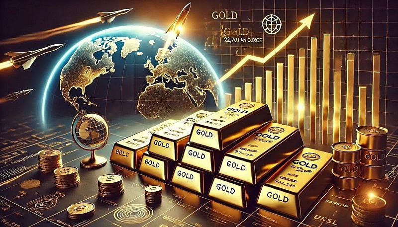 Giá vàng thế giới tăng mạnh, lên mức cao nhất trong 2 tuần qua Giá vàng thế giới tăng mạnh, lên mức cao nhất trong 2 tuần qua