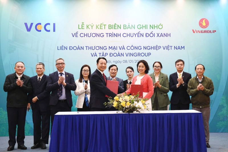 VCCI và Vingroup hợp tác toàn diện thúc đẩy chuyển đổi xanh VCCI và Vingroup hợp tác toàn diện thúc đẩy chuyển đổi xanh