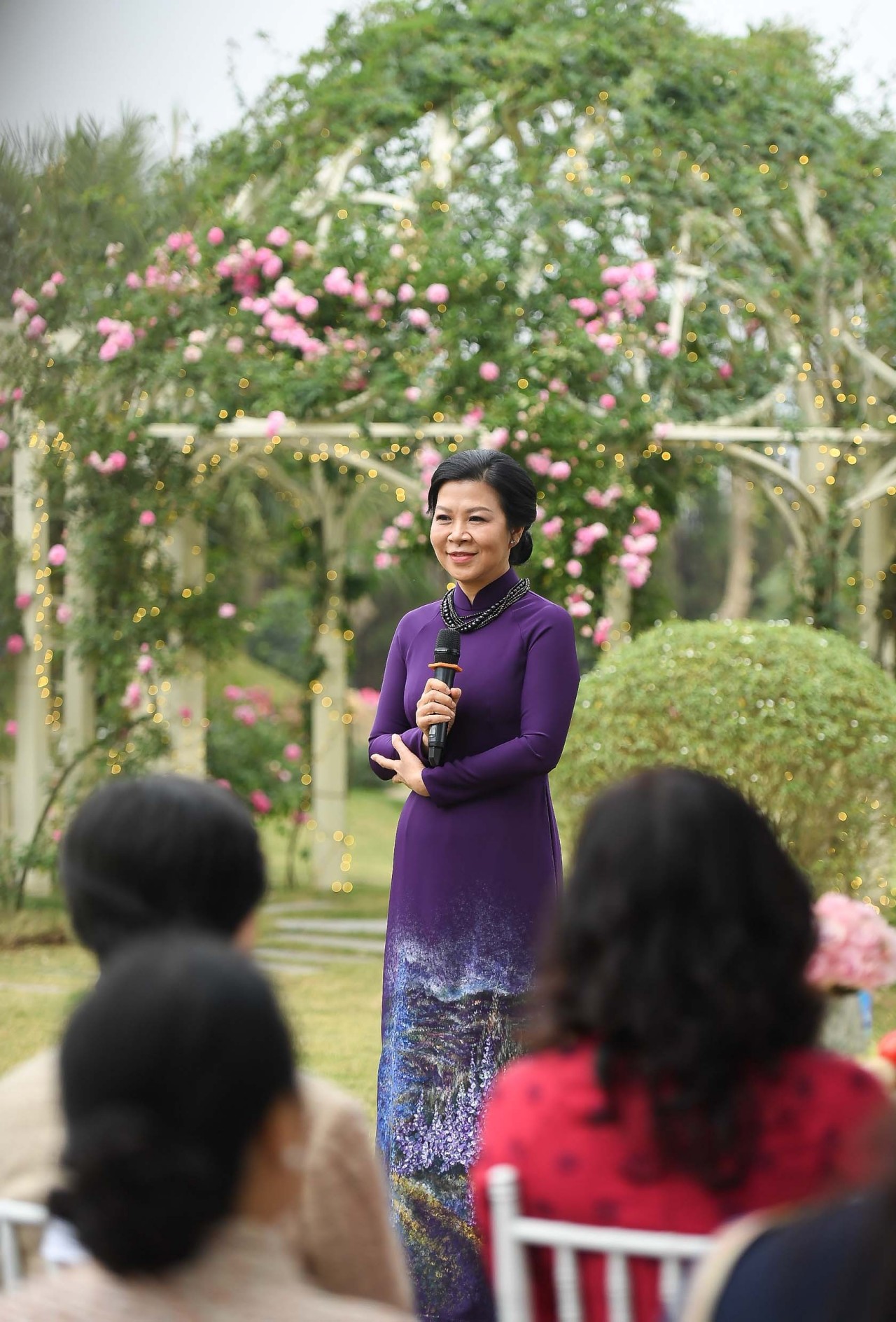 Ngo Phuong Ly, spouse of General Secretary To Lam speaks at the event. Ngo Phuong Ly, spouse of General Secretary To Lam speaks at the event.
