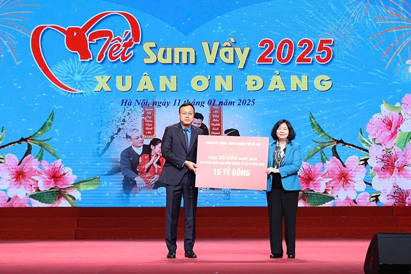 Mang Tết ấm áp đến với người lao động Thủ đô Mang Tết ấm áp đến với người lao động Thủ đô