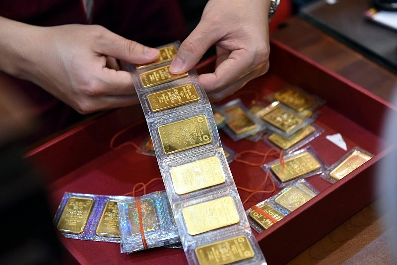 Vàng SJC tăng tiếp, áp sát mốc 87 triệu đồng/lượng Vàng SJC tăng tiếp, áp sát mốc 87 triệu đồng/lượng