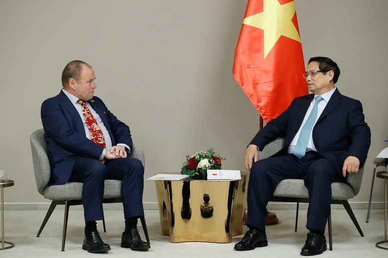 Thủ tướng Phạm Minh Chính khẳng định nhân dân Việt Nam luôn trân trọng tình cảm và sự ủng hộ quý báu và giúp đỡ chí tình của nhân dân Czech dành cho Việt Nam - Ảnh: VGP/Nhật Bắc Thủ tướng Phạm Minh Chính khẳng định nhân dân Việt Nam luôn trân trọng tình cảm và sự ủng hộ quý báu và giúp đỡ chí tình của nhân dân Czech dành cho Việt Nam - Ảnh: VGP/Nhật Bắc