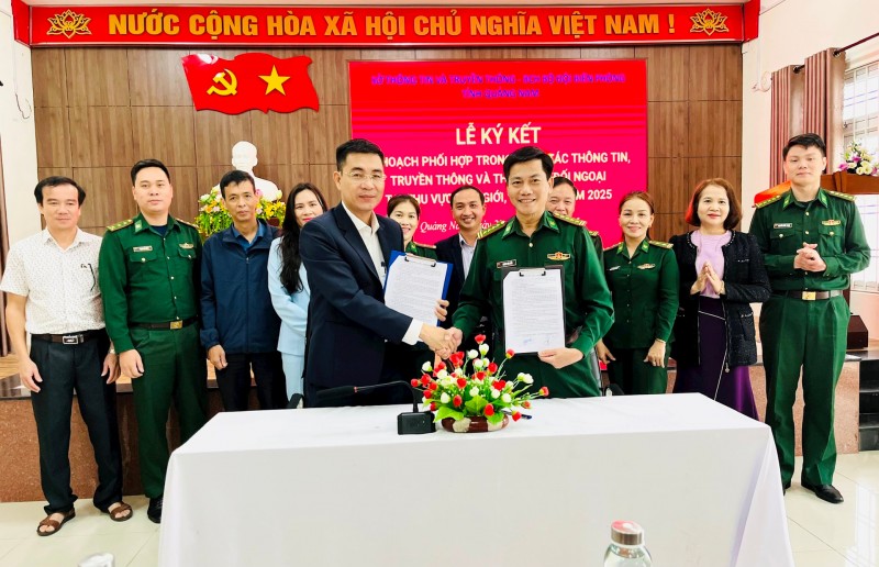 Quảng Nam: ký kết phối hợp thông tin đối ngoại khu vực biên giới, biển, đảo năm 2025 Quảng Nam: ký kết phối hợp thông tin đối ngoại khu vực biên giới, biển, đảo năm 2025