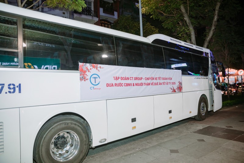 Chuyến xe đoàn viên đưa CBNV về quê ăn Tết Chuyến xe đoàn viên đưa CBNV về quê ăn Tết