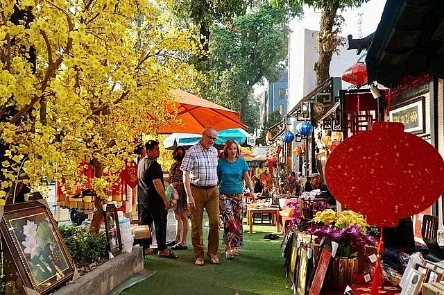 The calligraphy street in Ho Chi Minh City. (Photo: thanhnien.vn) The calligraphy street in Ho Chi Minh City. (Photo: thanhnien.vn)