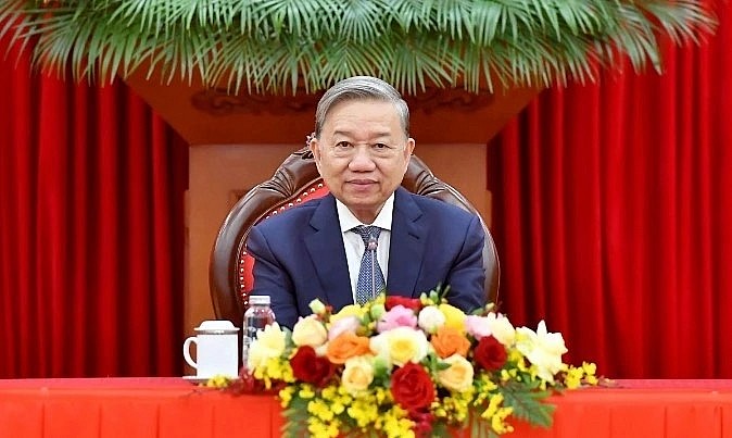General Secretary of the Communist Party of Vietnam (CPV) Central Committee To Lam holds phone conversation with First Secretary of the Communist Party of Cuba (CPC) Central Committee and President of Cuba Miguel Díaz-Canel (Photo: nhandan.vn) General Secretary of the Communist Party of Vietnam (CPV) Central Committee To Lam holds phone conversation with First Secretary of the Communist Party of Cuba (CPC) Central Committee and President of Cuba Miguel Díaz-Canel (Photo: nhandan.vn)