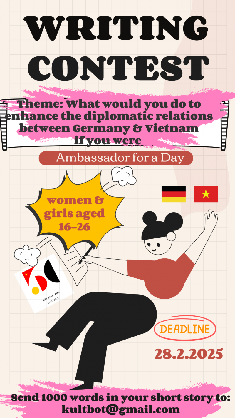 Phát động cuộc thi viết cho học sinh, sinh viên nữ Việt Nam với chủ đề: “Một ngày làm đại sứ”