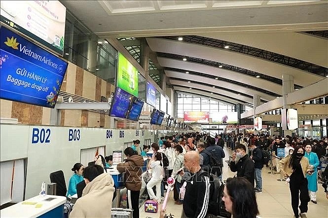 Check-in counters at a Vietnamese airport (Photo: VNA) Check-in counters at a Vietnamese airport (Photo: VNA)