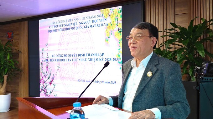 Phó Chủ tịch, Tổng thư ký Hội Hữu nghị Việt - Nga Nguyễn Đăng Phát phát biểu tại Đại hội Phó Chủ tịch, Tổng thư ký Hội Hữu nghị Việt - Nga Nguyễn Đăng Phát phát biểu tại Đại hội