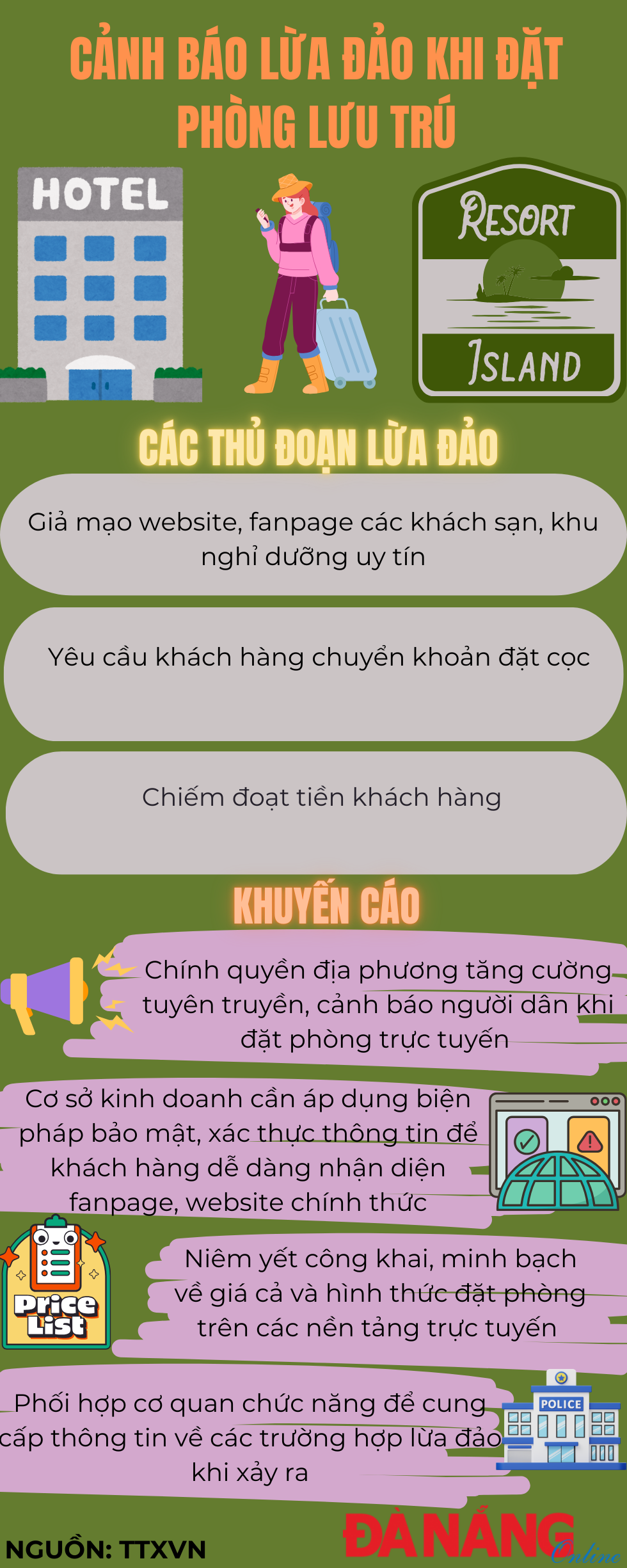 Cảnh báo tình trạng lừa đảo khi đặt phòng lưu trú Cảnh báo tình trạng lừa đảo khi đặt phòng lưu trú