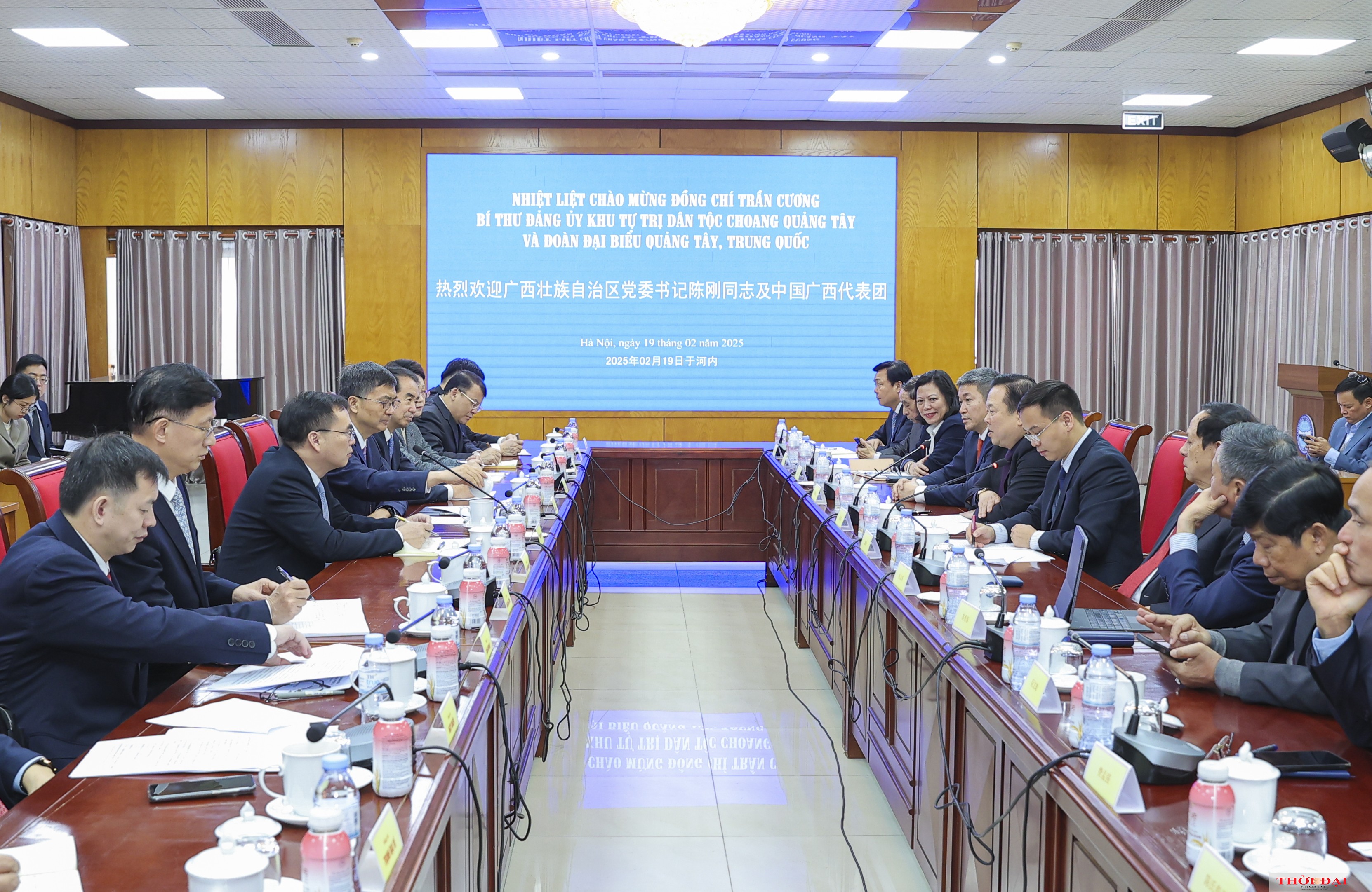 Quang cảnh buổi tiếp. Ảnh: Đinh Hoà Quang cảnh buổi tiếp. Ảnh: Đinh Hoà