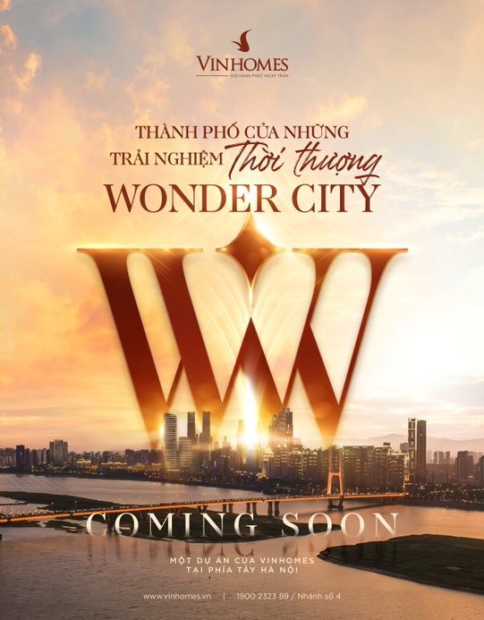 “Bom tấn” Vinhomes Wonder City được dự báo sẽ kiến tạo nấc thang mới cho BĐS phía Tây Thủ đô “Bom tấn” Vinhomes Wonder City được dự báo sẽ kiến tạo nấc thang mới cho BĐS phía Tây Thủ đô