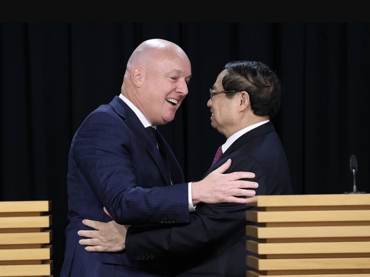 Thủ tướng New Zealand Christopher Luxon và Thủ tướng Phạm Minh Chính trong cuộc gặp tại Wellington tháng 3/2024. (Ảnh: TTXVN) Thủ tướng New Zealand Christopher Luxon và Thủ tướng Phạm Minh Chính trong cuộc gặp tại Wellington tháng 3/2024. (Ảnh: TTXVN)