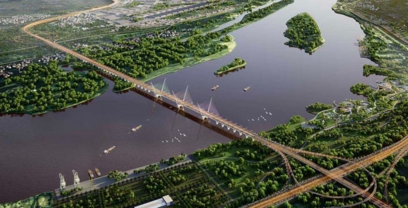Cầu Tứ Liên là một trong những dự án cầu qua sông Hồng có quy mô, thiết kế hiện đại và tiềm năng thúc đẩy phát triển kinh tế - xã hội Cầu Tứ Liên là một trong những dự án cầu qua sông Hồng có quy mô, thiết kế hiện đại và tiềm năng thúc đẩy phát triển kinh tế - xã hội