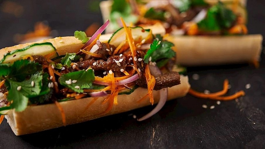 Bánh mì (baguette) tops the list of the Top 16 Southeast Asian sandwiches and wraps. (Photo courtesy of TasteAtlas) Bánh mì (baguette) tops the list of the Top 16 Southeast Asian sandwiches and wraps. (Photo courtesy of TasteAtlas)