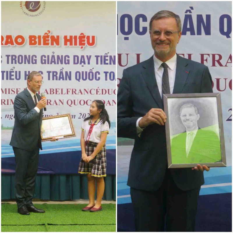 Pháp trao biển hiệu kiểm định chất lượng giáo dục cho trường tiểu học tại Cần Thơ Pháp trao biển hiệu kiểm định chất lượng giáo dục cho trường tiểu học tại Cần Thơ