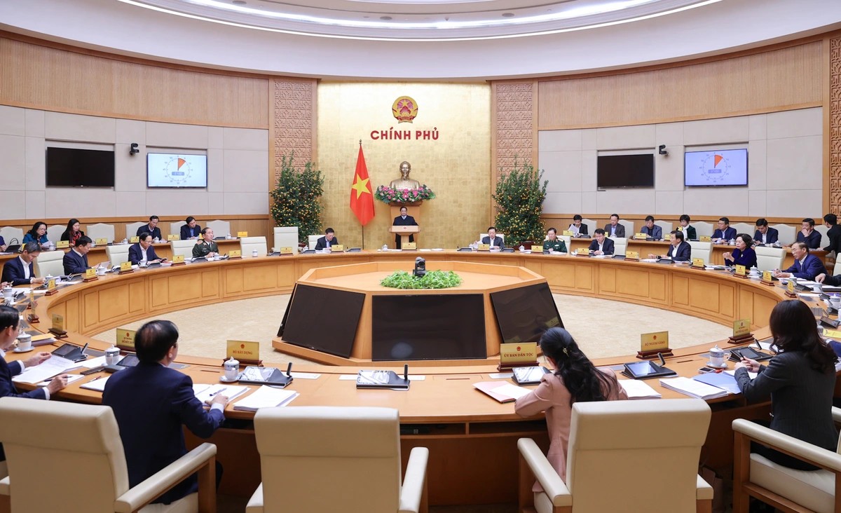 Phiên họp Chính phủ thường kỳ tháng 2 - Ảnh: VGP Phiên họp Chính phủ thường kỳ tháng 2 - Ảnh: VGP
