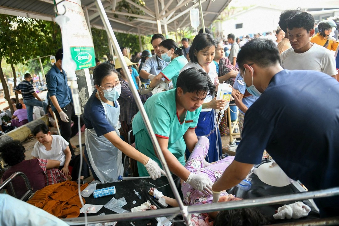 Cộng đồng quốc tế hướng về người dân Myanmar và Thái Lan sau động đất Cộng đồng quốc tế hướng về người dân Myanmar và Thái Lan sau động đất