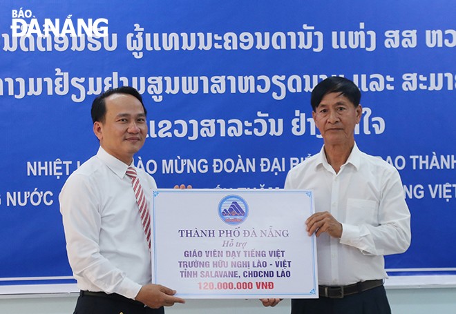 Đà Nẵng hỗ trợ xây dựng Trường Tiểu học và Trung học Hữu nghị tại tỉnh Salavane (Lào) Đà Nẵng hỗ trợ xây dựng Trường Tiểu học và Trung học Hữu nghị tại Lào