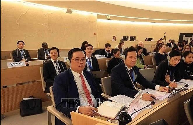 Vietnam delegation attends 58th session of UN Human Rights Council. (Photo:VNA) Vietnam delegation attends 58th session of UN Human Rights Council. (Photo:VNA)