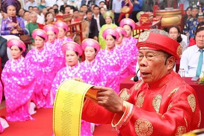At the Hung Kings commemorating ceremony in Dak Lak province (Photo: VNA) At the Hung Kings commemorating ceremony in Dak Lak province (Photo: VNA)