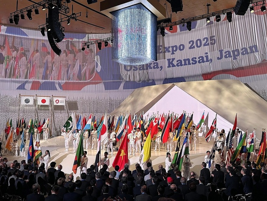An overview of the opening ceremony of the World Expo 2025 in Osaka, Japan. (Photo: Ministry of Culture, Sports and Tourism) An overview of the opening ceremony of the World Expo 2025 in Osaka, Japan. (Photo: Ministry of Culture, Sports and Tourism)