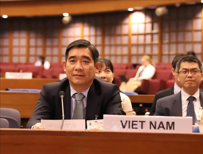 Đại sứ Phạm Việt Hùng, Đại diện thường trực của Việt Nam tại ESCAP. Ảnh: Đỗ Sinh/TTXVN
