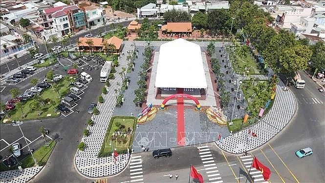 A corner of a memorial house and park honouring martyr Vo Thi Sau in Ba Ria-Vung Tau province. (Photo: VNA)
