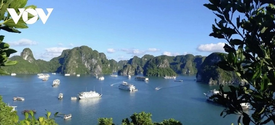 A breathtaking view of Ha Long Bay. A breathtaking view of Ha Long Bay.