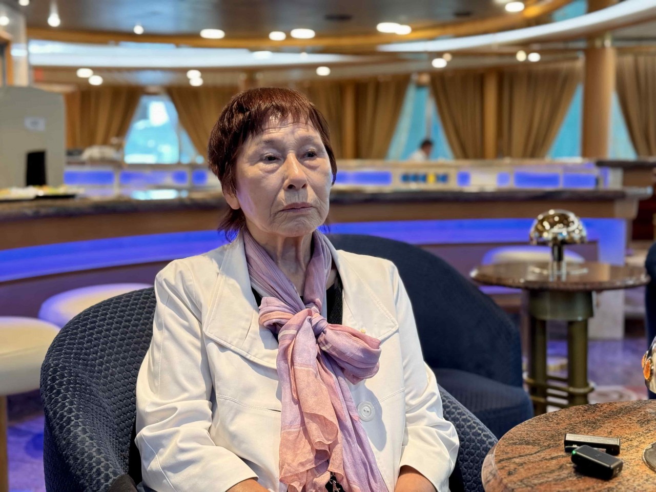Kuramori Terumi, a survivor of the atomic bombing of Nagasaki and representative of Nihon Hidankyo Kuramori Terumi, a survivor of the atomic bombing of Nagasaki and representative of Nihon Hidankyo