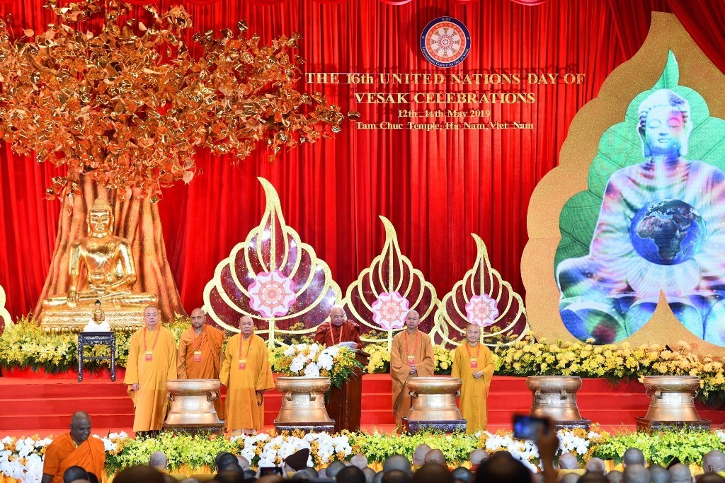 Đại lễ Vesak Liên hợp quốc 2019 ra Tuyên bố chung Hà Nam. (Ảnh: Ban Tổ chức) Đại lễ Vesak Liên hợp quốc 2019 ra Tuyên bố chung Hà Nam. (Ảnh: Ban Tổ chức)