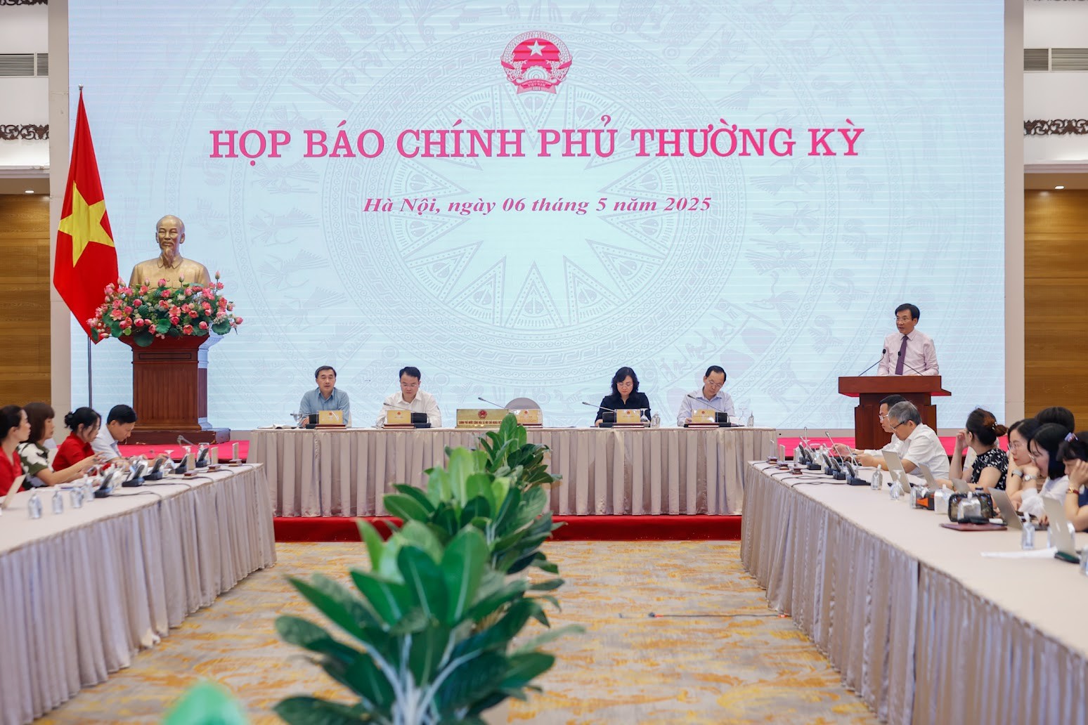 Quang cảnh buổi họp báo. (Ảnh: VPG) Quang cảnh buổi họp báo. (Ảnh: VPG)
