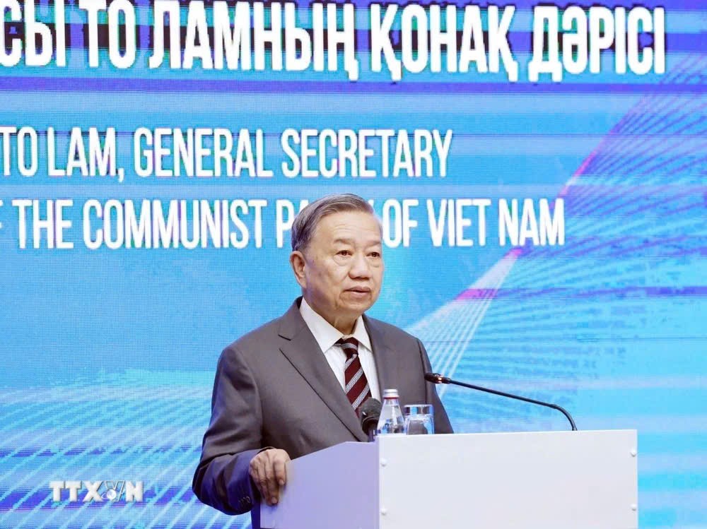 Phát biểu của Tổng Bí thư Tô Lâm tại Học viện hành chính công Kazakhstan Phát biểu của Tổng Bí thư Tô Lâm tại Học viện hành chính công Kazakhstan
