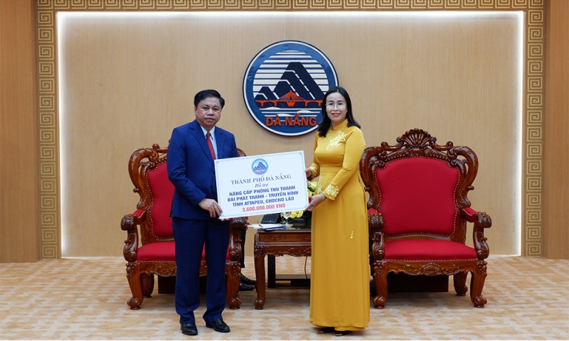 Đà Nẵng hỗ trợ 4,1 tỷ đồng cho tỉnh Attapeu nâng cấp hạ tầng và an sinh xã hội Đà Nẵng hỗ trợ 4,1 tỷ đồng cho tỉnh Attapeu nâng cấp hạ tầng và an sinh xã hội