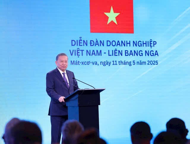 Tổng Bí thư Tô Lâm tại Diễn đàn doanh nghiệp Việt Nam - Liên bang Nga 2025 Tổng Bí thư Tô Lâm tại Diễn đàn doanh nghiệp Việt Nam - Liên bang Nga 2025