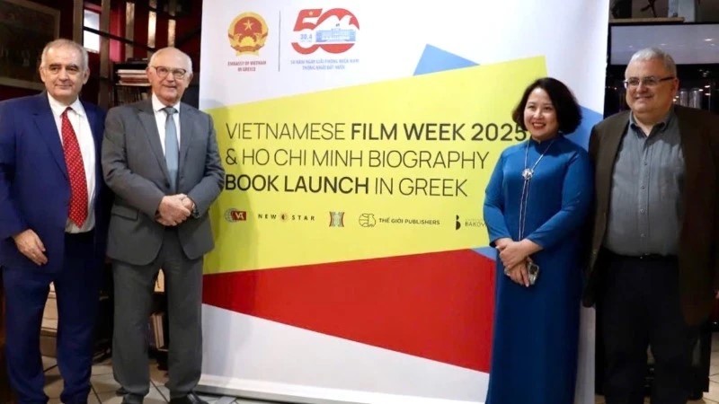 các đại biểu tham dự lễ khai mạc Tuần phim Việt Nam 2025 tại Hy Lạp. (Ảnh: Đại sứ quán Việt Nam tại Hy Lạp) các đại biểu tham dự lễ khai mạc Tuần phim Việt Nam 2025 tại Hy Lạp. (Ảnh: Đại sứ quán Việt Nam tại Hy Lạp)