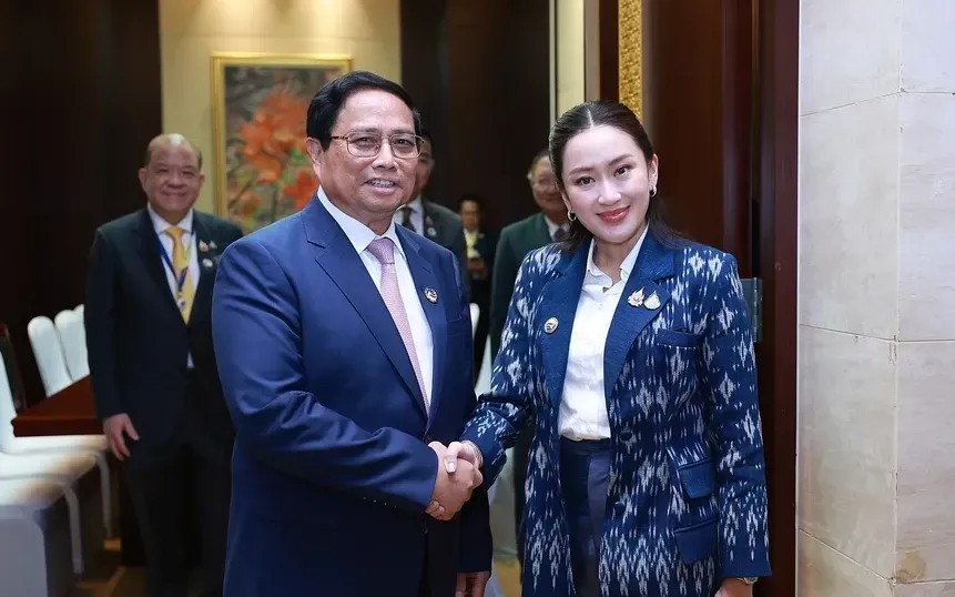 Prime Minister Pham Minh Chinh meets with Thai Prime Minister Paetongtarn Shinawatra, October 9, 2024. (Photo: VNA) Prime Minister Pham Minh Chinh meets with Thai Prime Minister Paetongtarn Shinawatra, October 9, 2024. (Photo: VNA)