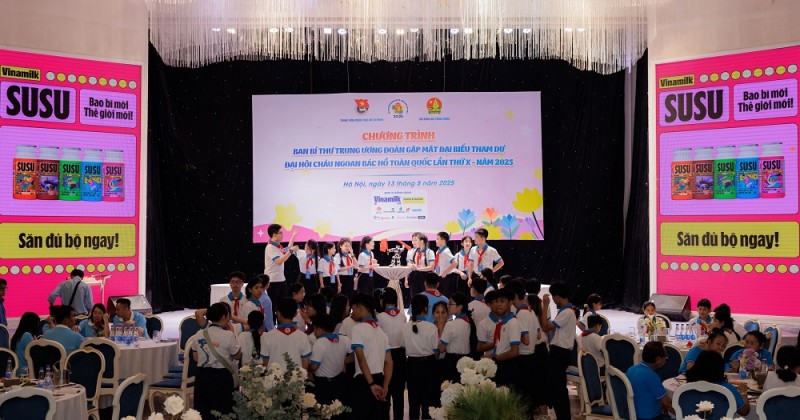Tiếp sức thế hệ măng non: Vinamilk đồng hành Đại hội Cháu ngoan Bác Hồ Tiếp sức thế hệ măng non: Vinamilk đồng hành Đại hội Cháu ngoan Bác Hồ