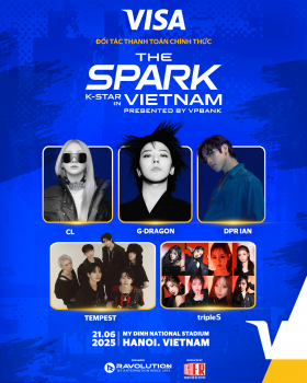 Visa trở thành đối tác thanh toán chính thức của Đại nhạc hội VPBank K-Star Spark in Vietnam 2025
