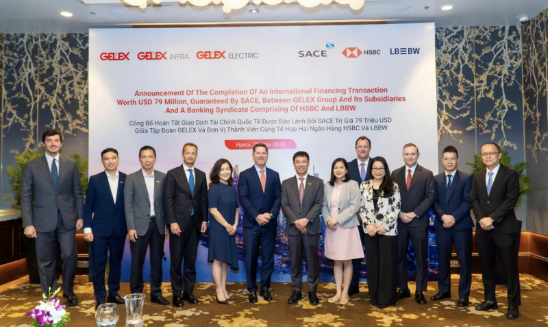 Các bên tham gia Lễ công bố hoàn tất giao dịch bảo lãnh khoản vay không ràng buộc trị giá 79 triệu USD cho GELEX. Các bên tham gia Lễ công bố hoàn tất giao dịch bảo lãnh khoản vay không ràng buộc trị giá 79 triệu USD cho GELEX.