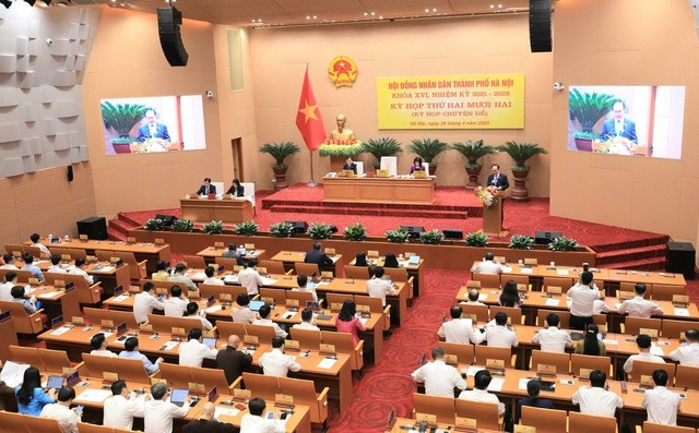 HĐND Hà Nội sẽ xem xét các nghị quyết về sắp xếp đơn vị hành chính vào tháng 6. (Ảnh: VGP) HĐND Hà Nội sẽ xem xét các nghị quyết về sắp xếp đơn vị hành chính vào tháng 6. (Ảnh: VGP)