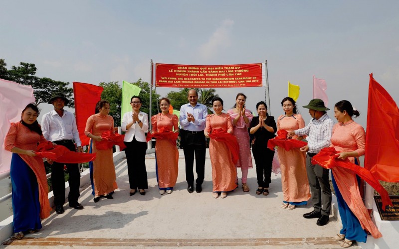 Cần Thơ khánh thành 2 cầu giao thông nông thôn do Ấn Độ tài trợ Cần Thơ khánh thành 2 cầu giao thông nông thôn do Ấn Độ tài trợ